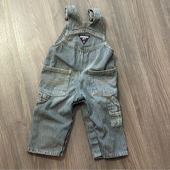 OSHKOSH Baby Vintage Style Overalls Stripes Stripy - Picture 4 of 10